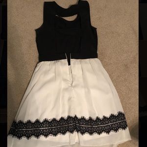 Speechless black and white dress